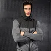 Moletons masculinos moletons de ginástica Jaqueta de corrida de inverno de manga comprida Treinamento esportivo de arremesso de roupas esportivas roupas de fitness plus size