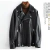 Oberbekleidung Damen Plus Size Mäntel Nerazzurri Weiß Schwarz Pu Lederjacken Für Frauen Langarm Reißverschluss Lose Frühling Faux Biker Jacke Me