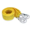 New Towing Rope High Strength Car Tow Rope Fluorescent Yellow Tow Rope Tow Strap Bumper Trailer Car Safety Accessries