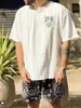 Designer Mode Kleding Tees T-shirt H8012 #rhude Kaleidoscope Poker T-shirt met korte mouwen Katoen Streetwear Tops Casual Sportkleding Rock Hiphop te koop
