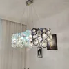 Lustres Moderne Bulle K9 Lustre En Cristal En Acier Chromé De Luxe Suspension Pour Salon Modèle Lustre Lampen Suspension Luminaire