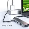 ステーションUSB 3.0ドッキングステーションアダプター6 in 1タイプCハブラップトップ用マックブックプロアイイピッドプロデルHP高速転送スプリッター