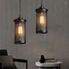 Lampy wiszące 1PC Vintage Industrial Cafe Loft salon sufit wiszący meshape LED LED LED LIGHT (bez żarówki)