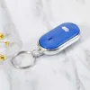 Ny Universal Car LED Anti-Lost Key Finder Hitta Locator Keychain Whistle Pip Sound Control Whistle Finder Auto Interior Supplies