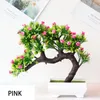 Dekorativa blommor kransar plast rose blommor konstgjord växt krukut bord rum dekoration ornament party julsimulering bonsai c