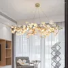 Подвесные лампы современный китайский стиль гостиная люстра искусство пульма цветут лампы