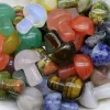 2CM Mini Crystal Agate Stones Semipreciosos Diy Natural Arco-íris Colorido Rocha Mineral Mushroom para Decorações de Partes do Jardim Home 528