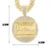 Colliers Pendentif Colliers Pendentif Forage Complet Cène Pendentif Collier Bijoux Pour Hommes Glacé Lien Cubain Colliers Mode Hommes Hip Hop Bijoux Hommes