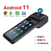 Skrivare 4G Android 11 Smart Handheld Terminal POS 2+16GB PDA 58mm Mobil termisk skrivare Kvitto Bill Maker NFC 1D -skanner Bluetooth