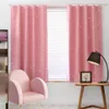 Curtain Short Shower Curtains For Bathroom Pink Kids Boy Girls Window Room Thermal Insulated Bedroom Door Panel