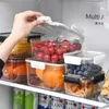 Aufbewahrungsflaschen aus PET, Frischhaltebox, transparent, Kühlschrank, Obst, gekühlt, versiegelt, spezieller staubdichter Snack