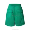 Designer Short Mode Vêtements décontractés Shorts de plage Rhude Patchwork Brodé Shorts pour hommes Été Lâche Ajustement Respirant Pantalon de sport en maille High Street Trendy S