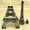 Figurine decorative 25 cm tono bronzo statua della statua della statua della Torre Eiffel di Parigi modello in lega vintage