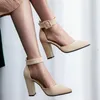 Sandals Classics Fashion HIgh Heels Woman Summer Sexy Wedding Shoes Quality Comfort Pointed Buckle Strap Women Shos Plus 43