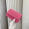 النساء الكلاسيكية محفظة Lambbskin Wallets Ceanted Flap Bags French Mini Coins حامل بطاقة خمر Matelasse Hardware Chain Crossbody حقائب كبيرة السعة مع محفظة