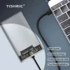 エンクロージャーTISHRIC透明HDDケースキャディボックスHDDエンクロージャー2.5 SSD SATAからUSB 3.0 Typec 3.1アダプター外部ハードドライブボックス