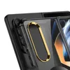 Membrana magnética de luxo Caixa telefônica da Vogue Clear para Samsung Galaxy Dobring Z Fold4 5g Montar o carregamento sem fio Shell transparente com protetor de tela