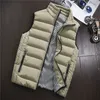 QNPQYX Nouveaux Gilets Hommes Veste Sans Manches En Coton Rembourré Hommes Gilet Automne Hiver Casual Manteaux Homme Gilet 5XL