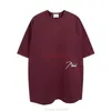 Designer modekläder T-shirts T-shirt American Rhude Klassisk Casual 280g Kortärmad Tletter-broderi för män Kvinnor Par Lös T-shirt med rund hals Trend Bomull