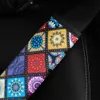 New Color Glass Printed Leather Version Safety Belts Shoulder Protection Breathable Car Soft Seat Belt Cover Comfortable