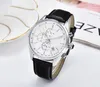 2023 nouvelle montre hommes loisirs diamant montres or boîtier en acier cuir Quartz montre-bracelet bracelet mâle Relogio Masculino BOSS5