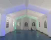 Großhandel 40x20x15ft Gaint aufblasbares Hochzeitszelt Event-Partyzelte Werbegebäude Haus mit LED-Licht Outdoor-Festzelt Witwenkirche mit Gebläse