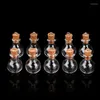Vases 10Pcs/Set Small Glass Bottles Clear Mini Wishing With Cork Stoppers Wedding Christmas Birthday Party DIY Crafts