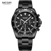 Montres-bracelets 2023 MEGIR mode hommes montres affaires montre à Quartz hommes Sport étanche grand cadran mâle Relojes Hombre