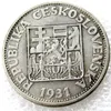 1931 Argento 10 Korun Moneta Cecoslovacchia Republika Ceskoslovenska silverpläterade kopieringsmynt