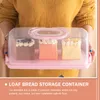 Present Wrap Airtight Countertop Keeper Storage Container Clear Roll Cake Box Bread For Party Home Outdoor