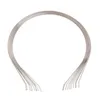 Clipes de cabelo Barrettes 10pcs 5mm Banda de banda de metal lisa em branco para acessórios DIY artesanato