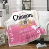 2023 Nuovo design Messicano Borracho Borracha Chingona toxica Sublimazione Fleece Travel Throw Coperta in poliestere