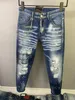 Dsquad2 Jeans Herren, Luxus-Designer-Denim-Jeans, perforierte Hosen, Dsquare Jeans, lässige Mode, trendige Hosen, Dsquad2 Herrenbekleidung, US-Größe 28–38, 9819