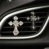 New Persistent Fragrance Retention For Car Decoration Durable Water Diamond Cross Gentle Car Air Outlet Clip