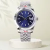 mens watch ladies watches datejust 41mm 36mm reloj montre de luxe mechanical stainless steel band multicolor dial wristwatch super luminous waterproof watche