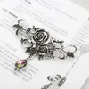 Brosches dongsheng vintage blommor rose stift gotiska vampyr smycken halloween gåvor kvinnor brosch crystal lapel stift-40