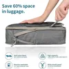 Förvaringspåsar Komprimering Packing Cube för resväska 6 datorer Travel Bagage Arrangör Utförbar Set Shoes Bag