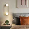 Vägglampor Vintage Modern Crystal Light Goosenhals Matsal sätter deco LED Swing Arm Bed Lamp Exteriör