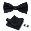 Bow Ties Toppkvalitet Silk 36 färger Fjäril