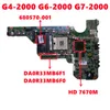 Carte mère 680570001 680570501 680570601 pour HP G42000 G62000 G72000 pour ordinateur portable DA0R33MB6F1 DA0R33MB6F0 avec 216833000 HM76