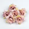 Faux Floral Greenery 50 шт./Лот искусственный цветок 5 см. Шелковая розовая голова.