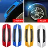 New 2Pcs Car Reflective Strip Anti-collision Warning Safety Mark Auto Side Anti-scratch Strip Car Door Bumper Sticker Car accessorie