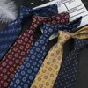 Bow Ties Silk 8CM Men Solid Red Blue Black Yellow Striped Dot Flower Suit Shirt Business Wedding Groom Groomsman Necktie