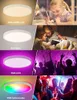 Luzes de teto QNCX LED Light Smart Home 30W Bluetooth com controle remoto de aplicativos para iluminação sala de estar