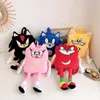 Toptan yeni ürünler Sonic Peluş Toys Anaokulu Schoolbag Çocuk Hediyesi