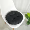 Oreiller épaissi rond couleur solide doux pour salle à manger chaise de bureau coussin de siège chaud dos assis tapis fesse 40 9 cm 1 pc