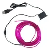 New Automobile LED Atmosphere Light Wire Light Rope Tube Line Flessibile Ambient Lampwith Strip Car Interior Lighting Sigillante Pacchetto