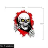 새로운 두개골 자동차 스티커 3D 두개골 내구성 방수 스크래치 스크래치 선생 차량 스타일 끔찍한 두개골 스티커 자동차 스티커