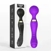 Sex Toy Massager 20 vibrationer mönster 8 hastigheter kraftfulla stora vibratorer magiska trollstavskropp för kvinna kvinnlig g plats