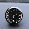 New Black Quartz Watch Head Clock Universal Auto Car Clock Portable Car Clock Car Ornaments Alloy Car Watch Practical Starry Sky